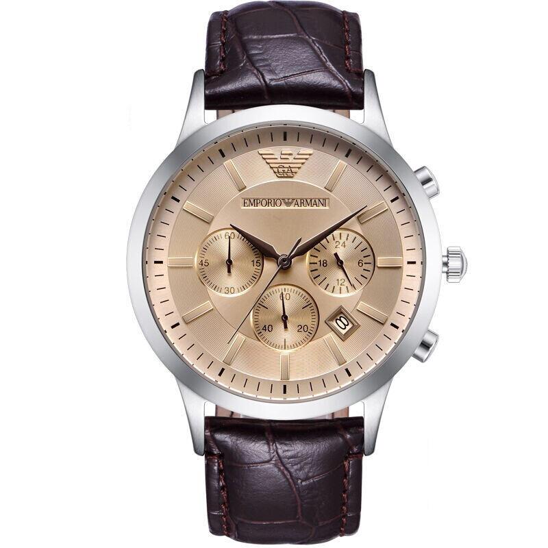 Emporio Armani Men's Brown Chronograph Watch - AR2433
